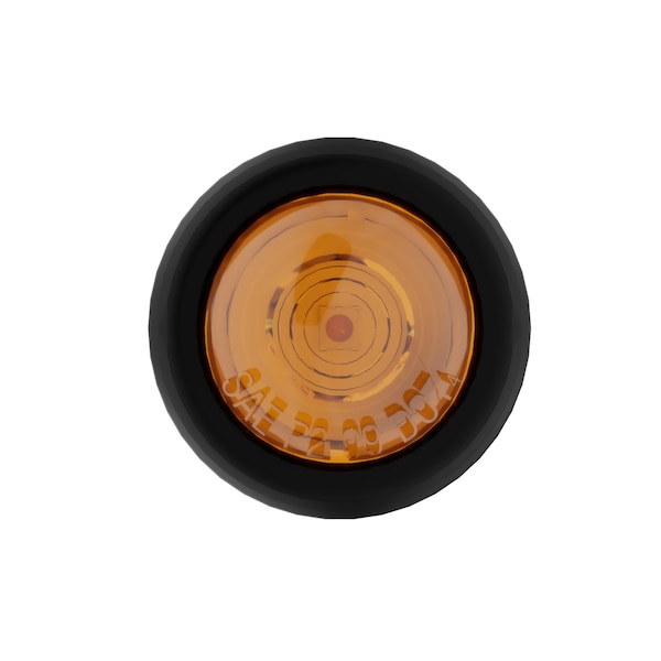 3/4" Round 1 LED Bullet Clearance Light - Amber